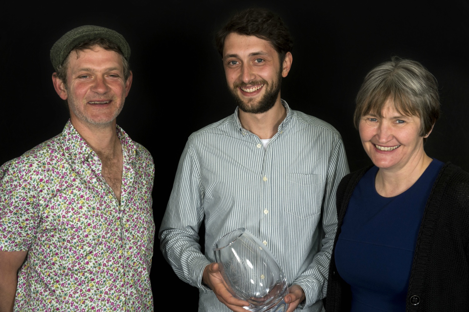 From left to right: Andrew Wasley, Radu Ciorniciuc and Felicity Lawrence